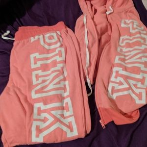 Pink jogging suit